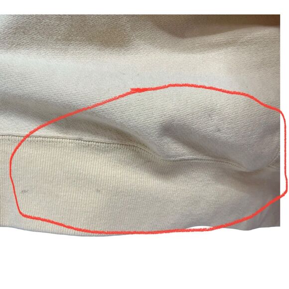 Champion Reverse Weave Sweatshirt Women’s XS Pale Yellow Crewneck Pullover Logo - Picture 8 of 11